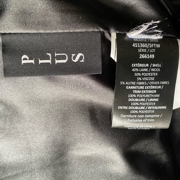 Marcona Womens Black Wool Blend Mid Length Plus Size Coat. Sz 2X - Picture 8 of 16